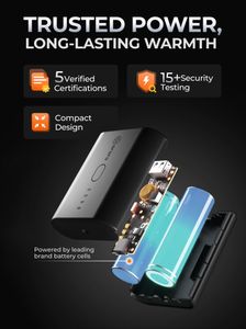 ORORO Women’s Heated Jacket, Black – XL