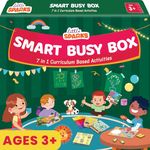 Smartivity Montessori Based Busy Box for 3,4,5 Years Old Boys and Girls I 7in1 Preschool Learning Activity Kit for Toddlers 3-6 I Birthday Gift for Kids I Educational Toy Vocabulary, Fine Motor Skill