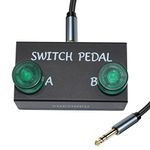 Yueyinpu Latch Dual Switch Pedal For Gutar Effect Pedal With TRS Cable 6.66 Feet(Latch Dual Switch)