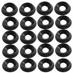 Solid Black Countersunk Finishing Washers Stainless Steel Cup (20, M4)