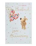 Boofle Husband Anniversary Card With Envelope - Cute Design