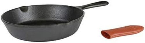 Lodge Cast Iron Skillet with Red Mi