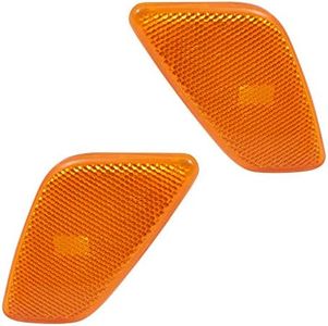 Brock Replacement Set Driver and Passenger Park Signal Side Marker Lights Compatible with 55155629AC 55155628AC