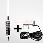 Thunderpole Mini Orbitor CB Radio Antenna & 2 Bolt Mirror Bar Mount Kit | Springer CB Radio Aerial