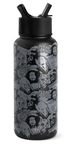 Simple Modern Star Wars Water Bottle with Straw Lid Insulated Stainless Steel Metal Thermos | Gifts for Women Men Reusable Leak Proof Flask | Summit Collection | 32oz Dark Side Villains