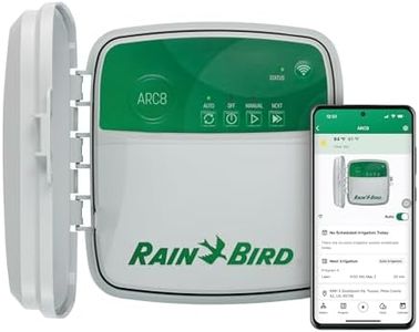 Rain Bird ARC8 App-Based Indoor/Outdoor Smart Irrigation WiFi Timer/Controller, 8-Zone/Station, EPA WaterSense Certified, Compatible with Alexa