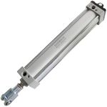 Baomain Pneumatic Air Cylinder SC 63 x 300 PT 3/8, Bore: 2 1/2 inch, Stroke: 12 inch, Screwed Piston Rod Dual Action with Foot Flange CY-63&CB-63 (1PCS)