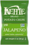 Kettle Brand Potato Chips, Jalapeño, 2 Ounce Bags, 6 Count