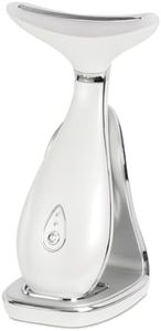 VRAIKO Lily Neck Face Massager, Skin Rejuvenation Beauty Massager, 3-in-1 at-Home Facial Spa Tool, Lifting, Toning and Tightening for a Radiant Appearance (Pearl White)