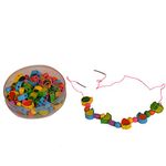 Kidken Montessori Fruits Threading Beads Wooden Toys |Educational Teaching aids | Educational Montessori Toy for Kids, Fine Motor Skills Development, and Fun Learning for 3+ Year Kids