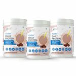 FYTIKA HEALTHCARE PRODUCTS Daily Protein|Protein Powder For Adults With 37 Essential Vitamins & Minerals,|50% Protein Per Serve|High Protein Drink For Women & Men|Net - 400G (Chocolate, Pack Of 3)