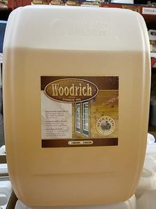 Timber Oil Deep Penetrating Stain for Wood Decks, Wood Fences, Wood Siding, and Log Cabins - Woodrich Brand - Covers up to 750 Square Feet - Easy to Use (Clear Advantage)