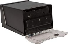 San Jamar H3001 Countertop Fullfold Napkin Dispenser, 300 Capacity, 7-5/8" Width x 5-1/2" Height x 11" Depth, Clear/Black