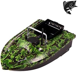 AHWZ Fishing Bait Boat 500M Remote Control Fish Finder Bait Boat,Green