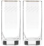 Lenox Kate Spade New York Sadie Street Crystal Highball Glasses 6.25", Set of 2 New in Box