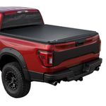 VEVOR Soft Roll-Up Truck Bed Tonneau Cover, Compatible with 2015-2026 Chevy Colorado/GMC Canyon Crew SHOR, Fits 5.2 ft (5 ft 2 in/62 in) Bed, PVC Tonneau Cover with Three Aluminum Alloy Support Bars