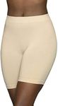 VanityFair Women's Lightweight Smoothing Seamless Slip Short (S-3XL), Seamless Waistband - Neutral, Large
