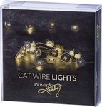 Primitives by Kathy Wire String Lights with Timer, 42-Inch, 20-Lights-Cat