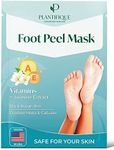 PLANTIFIQUE Foot Peeling Mask - Peeling Foot Mask Dermatologically Tested Repairs Heels & Removes Dry Dead Skin for Baby Soft Feet - Exfoliating Foot Peel Mask for Dry Cracked Feet (Jasmine 1 pack)