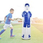 DaMohony Inflatable Football Training Dummy Tumbler Soccer 0.35m PVC Boxing Punching Bag 40x160cm