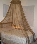 OctoRose Round Hoop Bed Canopy Mosquito Insect Netting | Fits Twin, Queen, and King Beds | Hanging Princess Canopy Bed Curtain 60x250x1200CM (Brown)