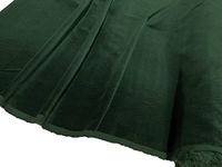 EU Fabrics Premium 100% Cotton Velvet Fabric | Soft Plain Upholstery Material | Ideal for Costumes, Dressmaking, Home Decor, Curtains & Crafts | Sold by The Meter (Bottle Green - 1 Meter)