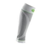Bauerfeind Sports Compression Lower Leg Calf Sleeves (1 Pair) - Lightweight - Air Knit Fabric Breathable (White, Small/Short)