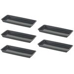 Richell Mesclun Plate 27-inch N Dark Gray 5 Pieces