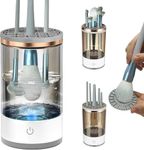 Makeup Brush Cleaner and Dryer Professional Makeup Brush Cleaning Machine for All Brush Sizes Beauty Tool Essential for Her | Women and Girlfriend