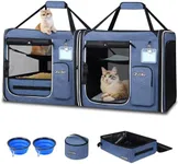 Petskd 2 in 1 Double Cat Car Travel