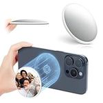 2.2" Cell Phone Mirror for Magsafe, Magnetic Selfie Convex Mirror with Wide Angle for Back Camera Compatible with iPhone 15 14 13 12 Pro Max Plus & All Phones, Slim Mirror for Selfies & Video