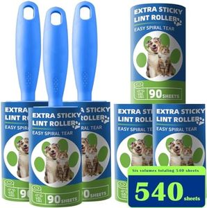 Lint Rollers for Pet Hair Extra Sticky 540 Sheets -Lint Roller for Clothes,Convenient and Easy-to-Use Cat Dog Hair Remover,Suitable for Cleaning Clothes, Sheets, Pet Hair