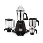 Preethi Boltz 1000 Watts Mixer Grinder, 4 Jars (3 Stainless Steel Jars, Blender Jar), Powerful Grinding for Masalas, Chutneys and Batters, 2 Year Warranty, Lifelong Free Service, Black