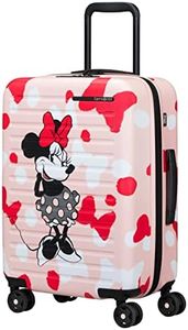 Samsonite Stackd Disney Spinner S, Expandable Hand Luggage, 55 cm, 35/42 L, Multicoloured (Minnie Bow), Minnie Bow, S (55 cm - 35/42 L), Luggage for Kids, Minnie Bow, S (55 cm - 35/42 L), Luggage for