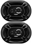 Sound Storm Laboratories EX369 EX SSL One Pair of EX Series 6 x 9 Inches 3-Way Full Range Speakers - Set of 2 (Black)