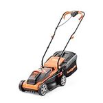 LawnMaster MX 24V 32cm Cordless Lawn Mower with 4.0Ah Battery and Fast Charger. With cut height adjust, rear roller and edging combs. For small lawns up to 150m2. Supplied with spare 32cm blade.