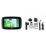 TomTom Motorcycle Sat Nav Rider 500, 4.3-Inch Touch Screen Display Black & TomTom Rider Sat Nav Mount Kit, Black