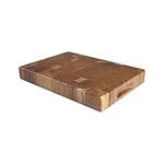 T&G Tuscany Rectangular End Grain Chopping Board with Finger Grooves in Acacia, Medium, 38 x 26 x 4 cm