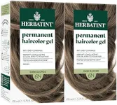 Herbatint Permanent Hair Dye - 6N Dark Blonde - For Up To 100% Gray Coverage of Resistant Gray Hair - Ammonia-Free, Alcohol-Free & Vegan - Salon Influenced Hair Color 5.75 fl oz (2 Pack)