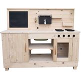 Big Game Hunters Triple Mud Kitchen with Working Tap – Children’s Wooden Outdoor Play Kitchen