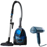 PHILIPS Powerpro Compact Bagless Hepa Filter Vacuum Cleaner for Home with 1900 Watt Motor for Strong Suction Power Blue Handheld Garment Steamer Compact&Foldable Blue, Small, 1 Count, 100ml