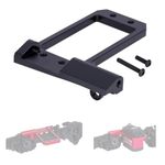 1/10 RC Servo Mount,CNC Front Axle BAT Servo Mount Low Center of Gravity for 1/10 RC Crawler Vanquish VS4-10 Phoenix F10 Portal Axle LCG Chassis DIY (Black)