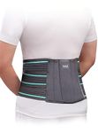 Dyna | Lumbo Sacral (L.S.) Corset | Back Pain Relief Belt | Lower Back Brace Support | Contoured Lumbar Support | Dual Adjustable Straps | For Men and Women. Medium