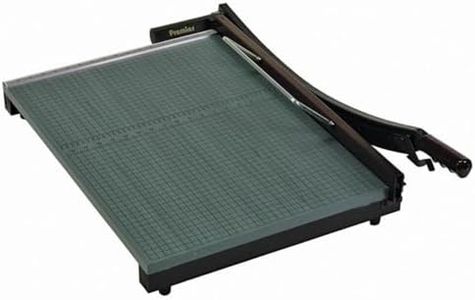 Martin Yale 724 Premier StackCut Heavy-Duty Paper Trimmer, Rotary Paper Cutter with 18-1/2 by 24 Inch Table, Permanent Grid, Dual Rulers, and Ergonomic Soft-Grip Handle