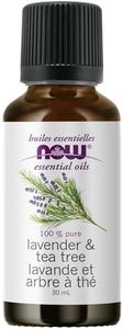 NOW Essential Oils, Lavender & Tea Tree Oil, Stimulating Aromatherapy Scent, Blend of Pure Lavender Oil and Pure Tea Tree Oil, Vegan, Child Resistant Cap, 30mL