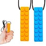 Gafly Sensory Chewy for Children with Autism, Kids with Special Needs - Chew Tubes, Oral Motor Chewers - Silicone Chew Toys for Autistic Children (2 Count (Pack of 1))