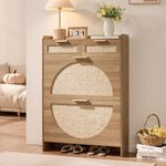 WINWY Rattan Shoe Storage Cabinet w