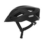 ABUS Aduro 2.1 City Helmet - Allround Bicycle Helmet in Sportive Design for City Traffic - for Women and Men - Black, Size L