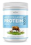 Multi Collagen Peptides Protein Powder - 454g - Types I, II & III - Grass Fed Bovine, Wild Caught Marine & Free Range Chicken. Non GMO, Gluten Free