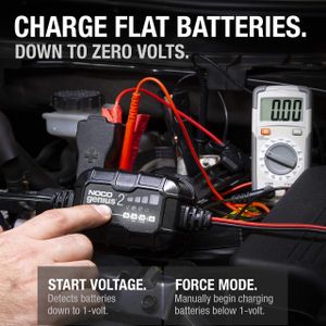 NOCO GENIUS2 2A Smart Battery Charger – 6V/12V Portable Maintainer